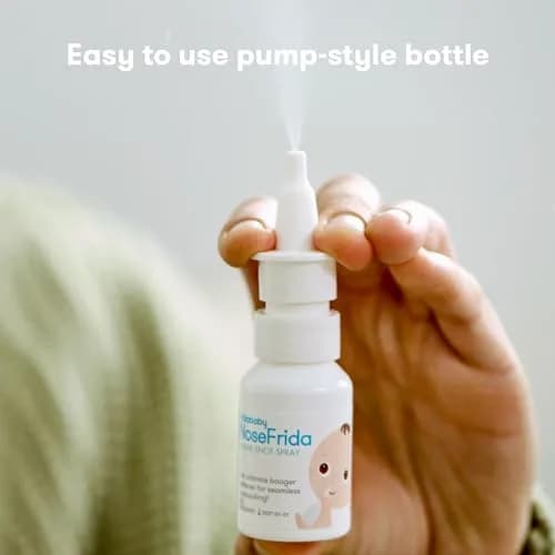 Frida Baby NoseFrida Saline Mist Spray 20ml (0.68 Fl Oz) | Gentle Nasal Congestion Relief for Infants thumbnail 4