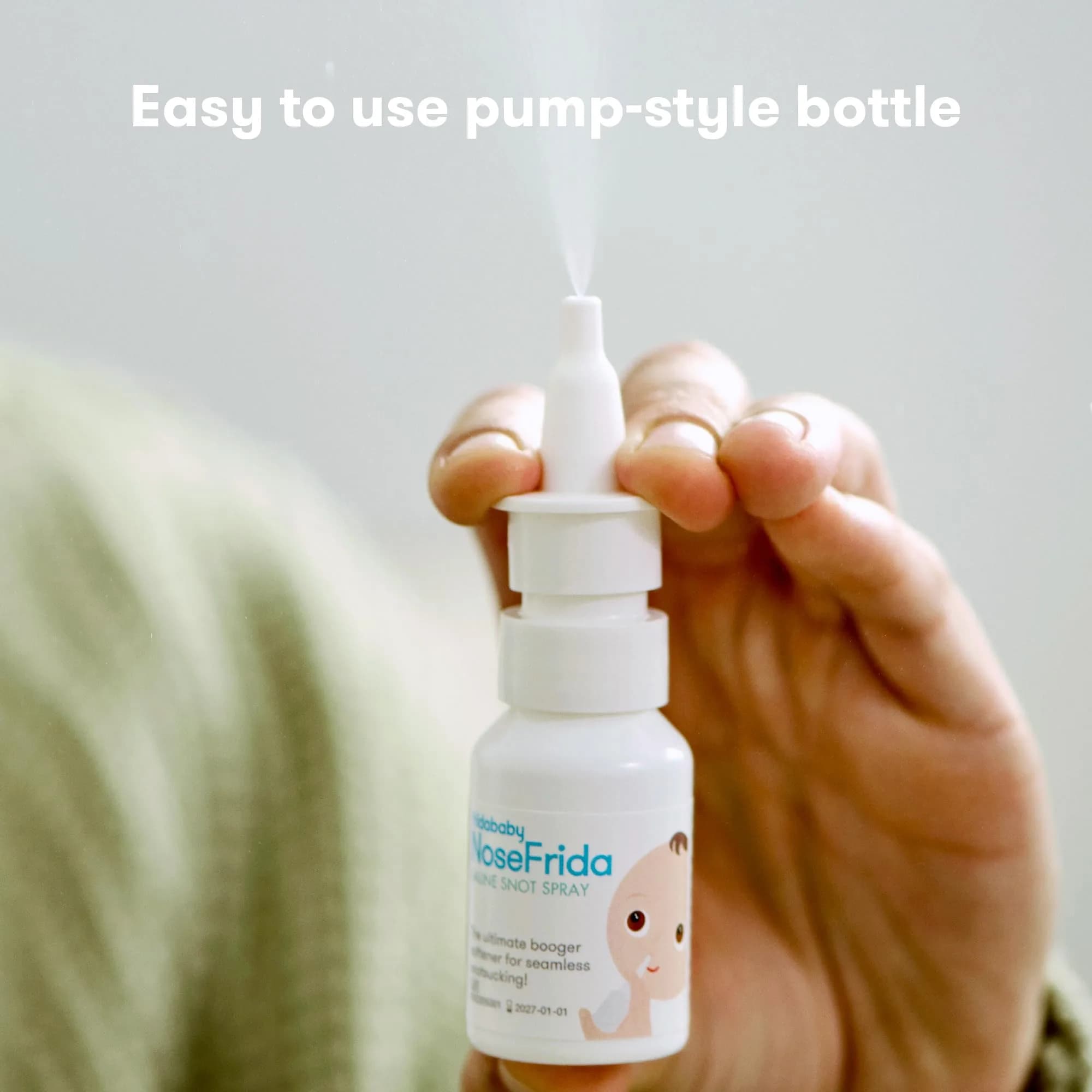 Frida Baby NoseFrida Saline Mist Spray 20ml (0.68 Fl Oz) | Gentle Nasal Congestion Relief for Infants - view 4