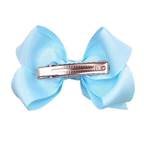 CÉLLOT 3 inch Hair Bows for Girls | Grosgrain Ribbon Toddler Hair Accessories with Alligator Clips (40 pcs, Multicolor) thumbnail 4