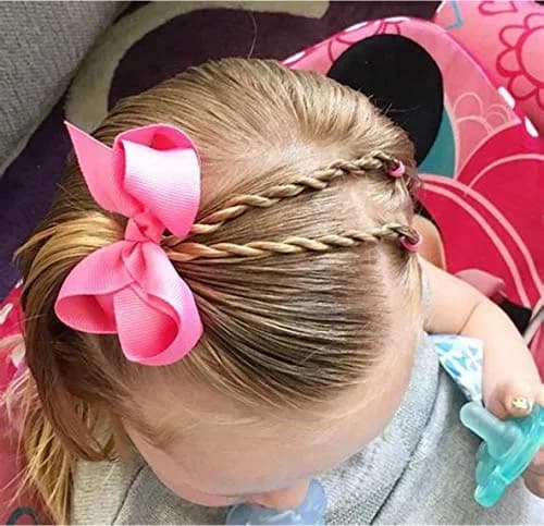 CÉLLOT 3 inch Hair Bows for Girls | Grosgrain Ribbon Toddler Hair Accessories with Alligator Clips (40 pcs, Multicolor) thumbnail 7
