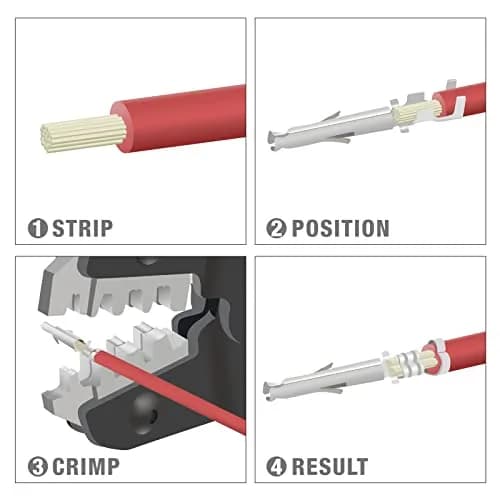 IWISS SN-2549 Ratcheting Wire Crimping Tool for Dupont & JST Terminals, AWG28-18 (0.08-1.0mm²) | Precision Crimping Pliers thumbnail 5