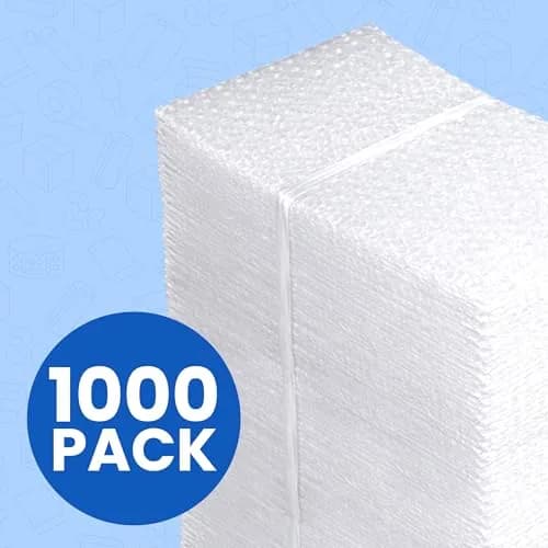 The Boxery 4x5.5" Clear Self-Sealing Bubble Out Bag Pouches, 1000 Pack | Transparent Bubble Cushion for Fragile Items thumbnail 3