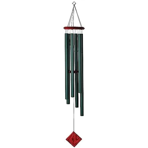 Woodstock Chimes Neptune Wind Chime for Outside 54" Evergreen | Deep Tone Sound for Garden & Patio thumbnail 1