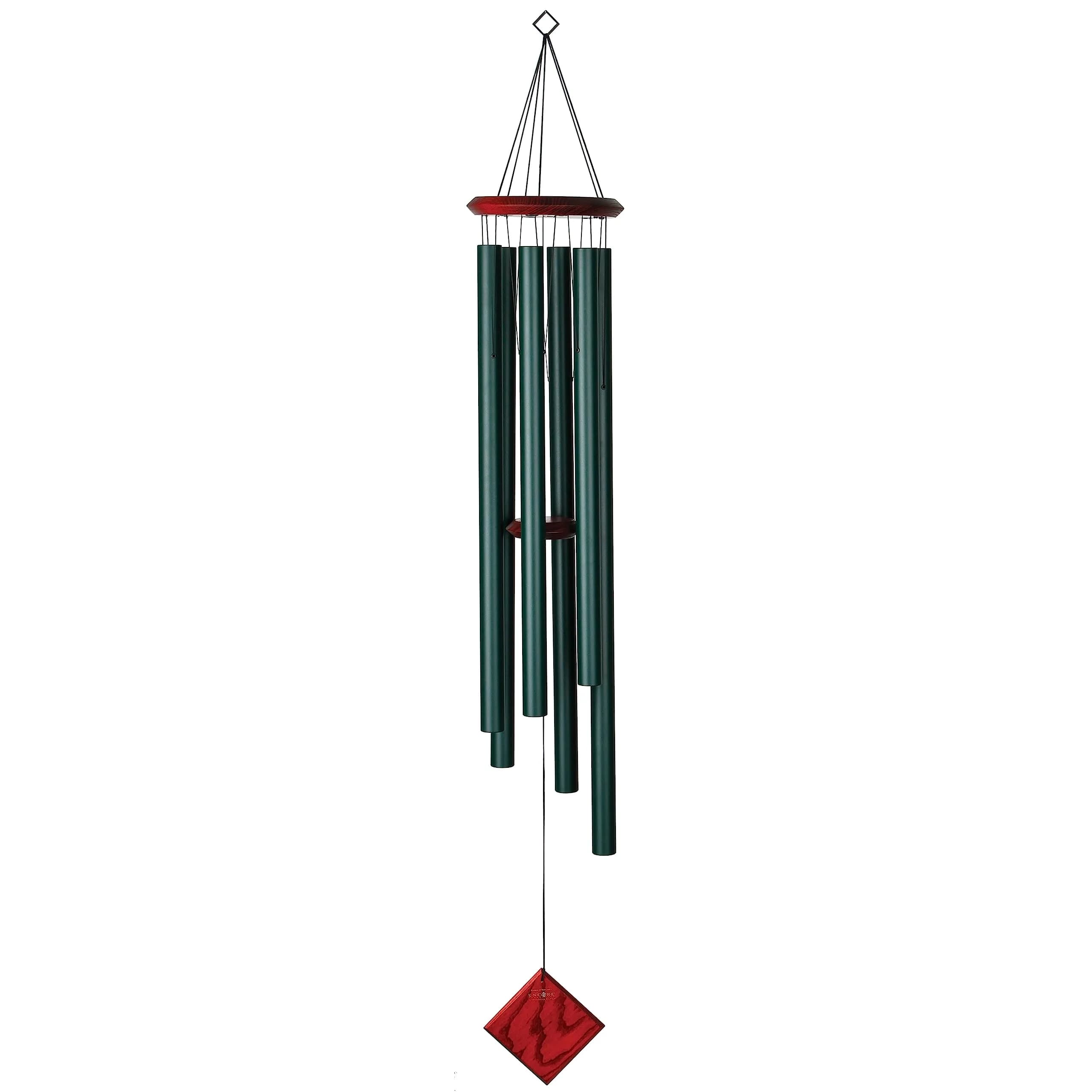 Woodstock Chimes Neptune Wind Chime for Outside 54" Evergreen | Deep Tone Sound for Garden & Patio - main product image