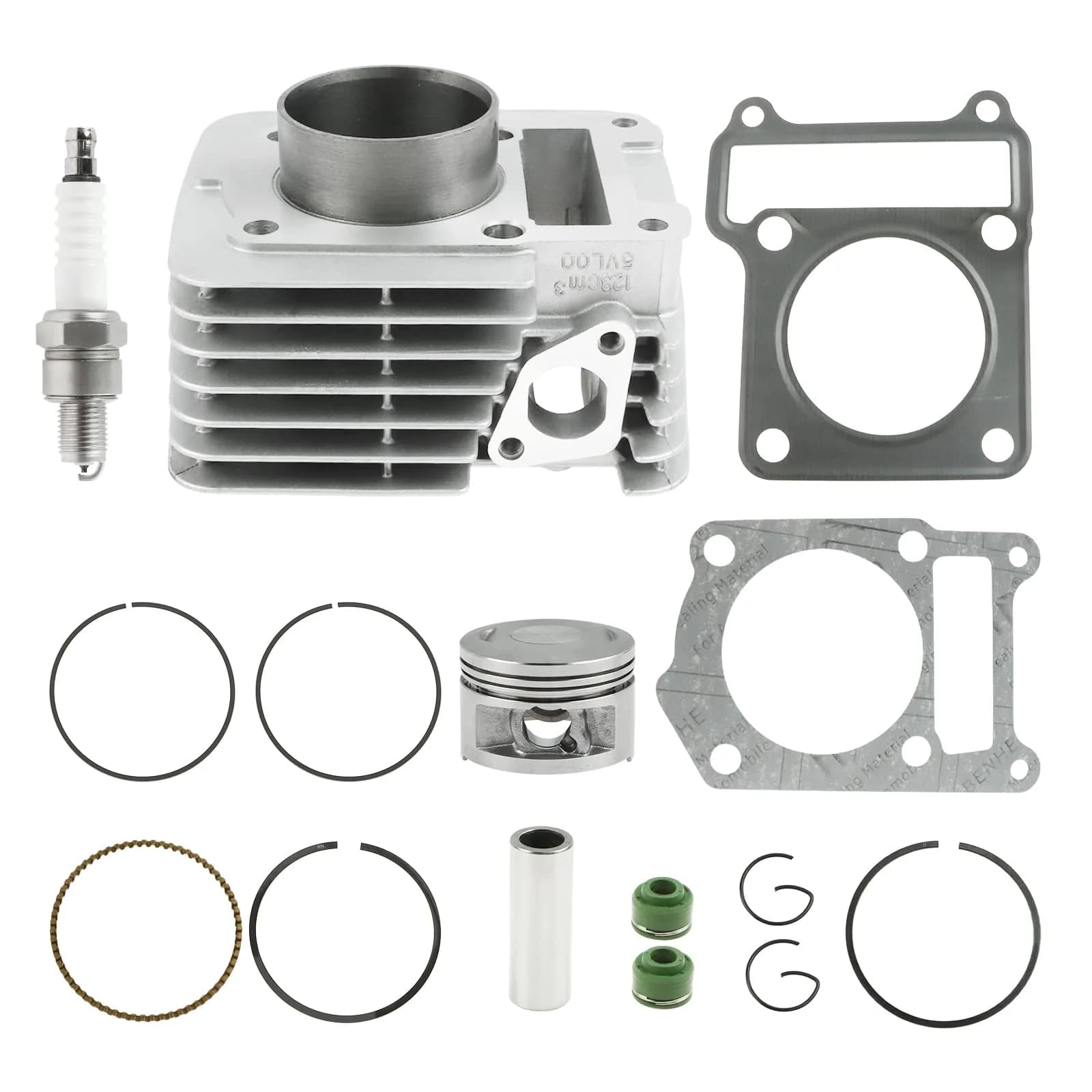 FLYPIG 54mm Cylinder Piston Top End Rebuild Kit for Yamaha TTR125 TTR125E | 125cc Displacement, Durable Aftermarket Replacement