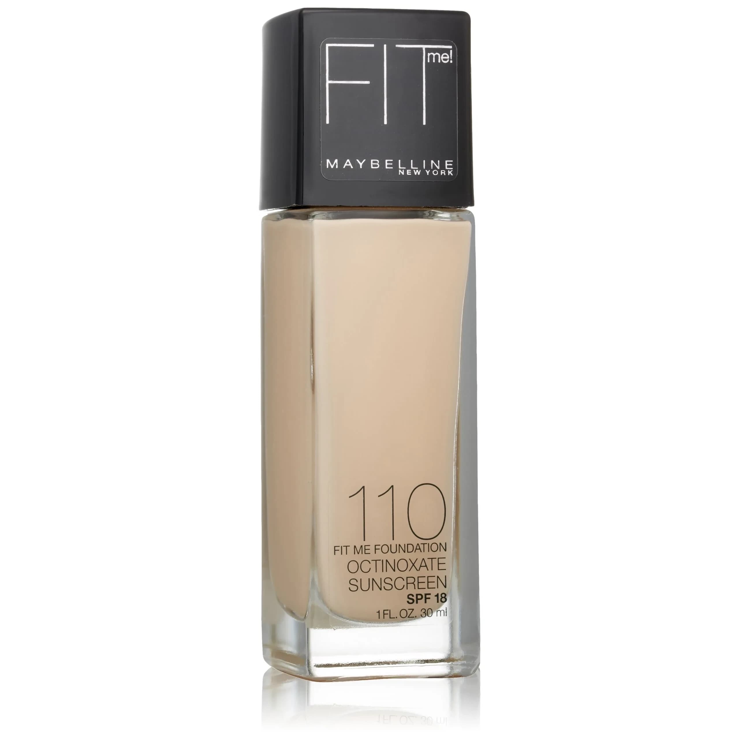 Maybelline Fit Me Dewy + Smooth Foundation, Porcelain, 1 fl. oz. | Hydrating Luminous Finish thumbnail 1