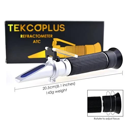 TEKCOPLUS 3-in-1 Animal Clinical Refractometer Urine SG & Serum Protein with ATC 20.5 cm (8.1 in) | Veterinary Health Index Tester thumbnail 7