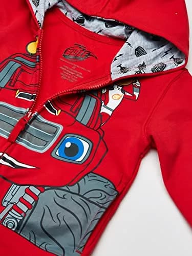 Nickelodeon Boys Blaze and the Monster Machines Hoodie, Red, 3T | Officially Licensed Cartoon Apparel thumbnail 2