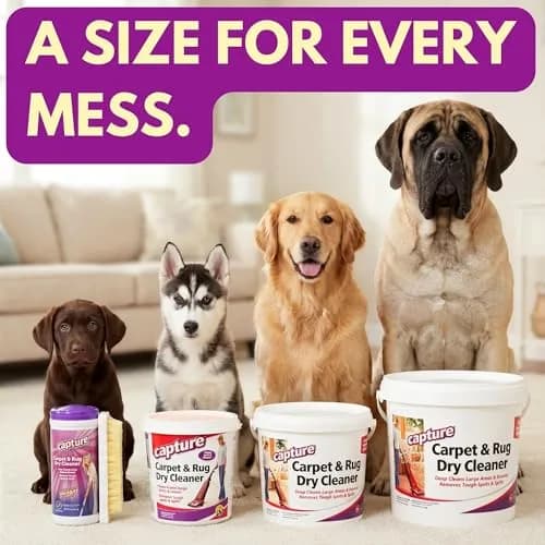 Capture Carpet & Rug Dry Cleaner Powder 3.63 kg (8 lb) | Absorbent Deep Cleaning for Carpets and Upholstery thumbnail 6