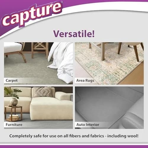 Capture Carpet & Rug Dry Cleaner Powder 3.63 kg (8 lb) | Absorbent Deep Cleaning for Carpets and Upholstery thumbnail 8