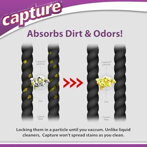Capture Carpet & Rug Dry Cleaner Powder 3.63 kg (8 lb) | Absorbent Deep Cleaning for Carpets and Upholstery thumbnail 9