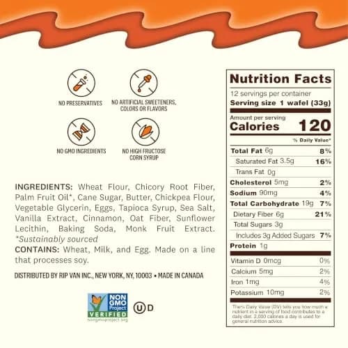 Rip Van Wafels Dutch Caramel & Vanilla Stroopwafels | Low Sugar, Keto Friendly, 12 Count thumbnail 5