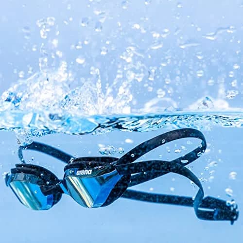 ARENA Unisex Python Racing Swim Goggles for Men and Women Anti-Fog Non-Mirror Lens Max Comfort Dual Strap, Smoke/Black | Performance Hydrodynamics thumbnail 7