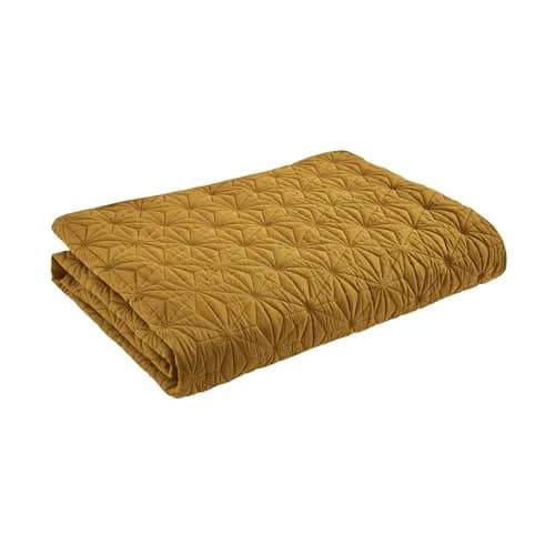 VCNY Home Kaleidoscope Quilt Set, Full/Queen 3-Piece, Gold | Geometric Pattern, Breathable Microfiber thumbnail 4
