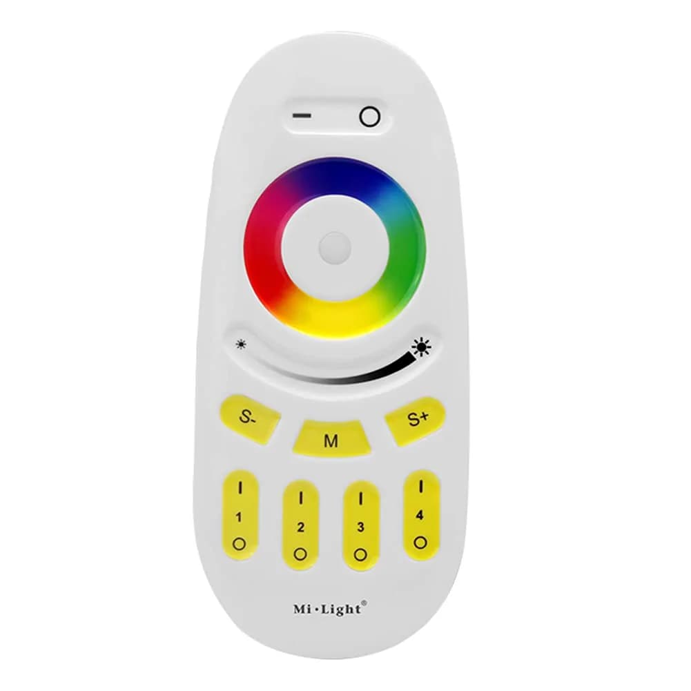 LGIDTECH FUT096 Mi.Light RGBW 4-Zone RF Remote Control | Full Touch LED Controller (Battery Excluded)