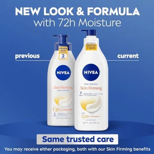 NIVEA Sheer Hydration Skin Firming Body Lotion with Q10 & Vitamin C 500ml (16.9 Fl Oz) | Firms Skin in 7 Days thumbnail 2