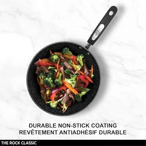 Starfrit The Rock Classic Stir Fry Pan, 28 cm | 3X more durable non-stick coating, scratch resistant, even heat, dishwasher safe thumbnail 2