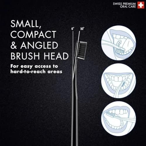 Curaprox Black is White Duo Toothbrushes | 5460 Curen Filaments, Whitening-Friendly thumbnail 6
