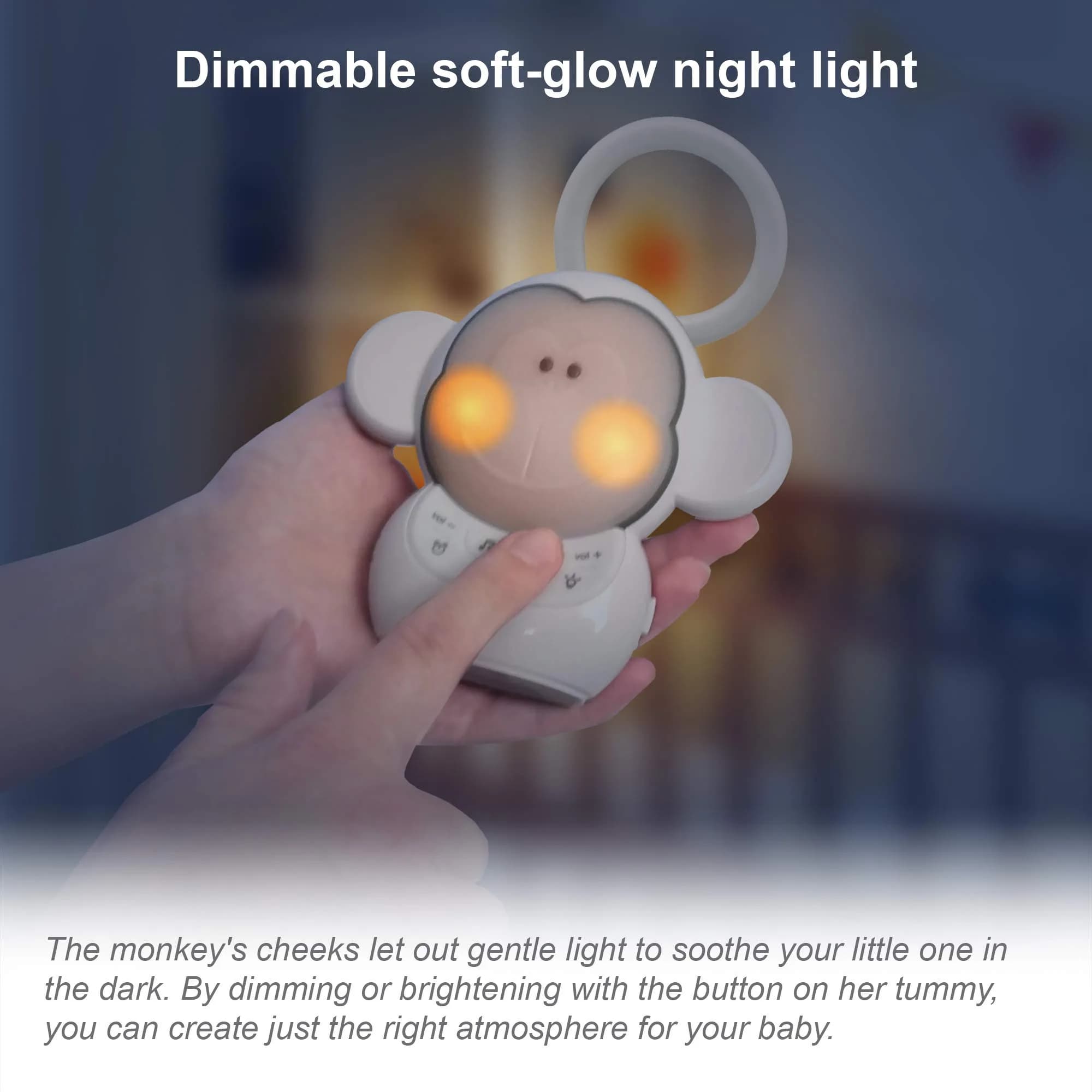 VTech Myla The Monkey Baby Sleep Soother with White Noise Machine | Rechargeable Battery - view 5