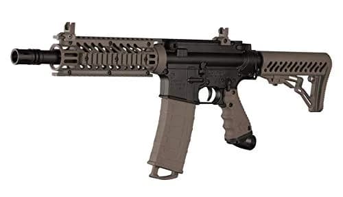 Tippmann TMC Marker Dark Earth (Black/Tan) | Authentic Magfed AR Style Paintball Gun with Dual Feed thumbnail 1
