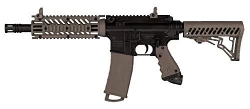 Tippmann TMC Marker Dark Earth (Black/Tan) | Authentic Magfed AR Style Paintball Gun with Dual Feed thumbnail 4