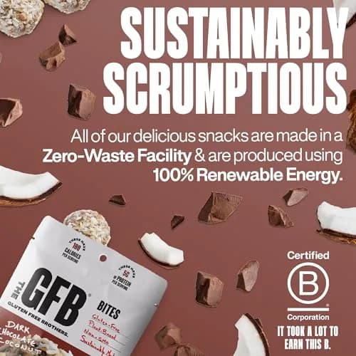 The GFB Dark Chocolate Coconut Protein Bites | Gluten Free, Vegan, Non-GMO, 6 Pack thumbnail 5