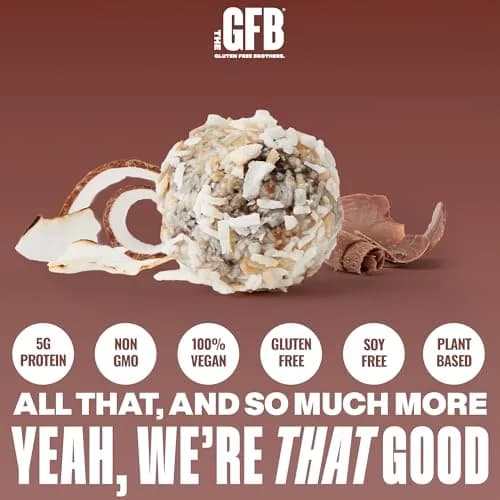 The GFB Dark Chocolate Coconut Protein Bites | Gluten Free, Vegan, Non-GMO, 6 Pack thumbnail 2