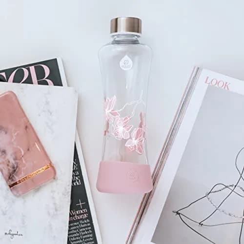 EQUA Monstera Water Bottle 550ml (18.6 oz) | Borosilicate Glass for Hot & Cold Drinks thumbnail 4