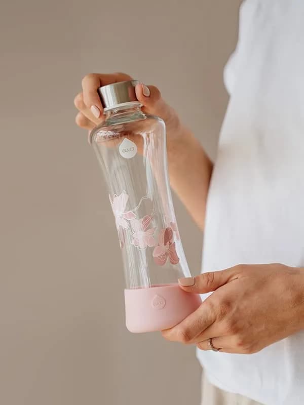 EQUA Monstera Water Bottle 550ml (18.6 oz) | Borosilicate Glass for Hot & Cold Drinks thumbnail 2
