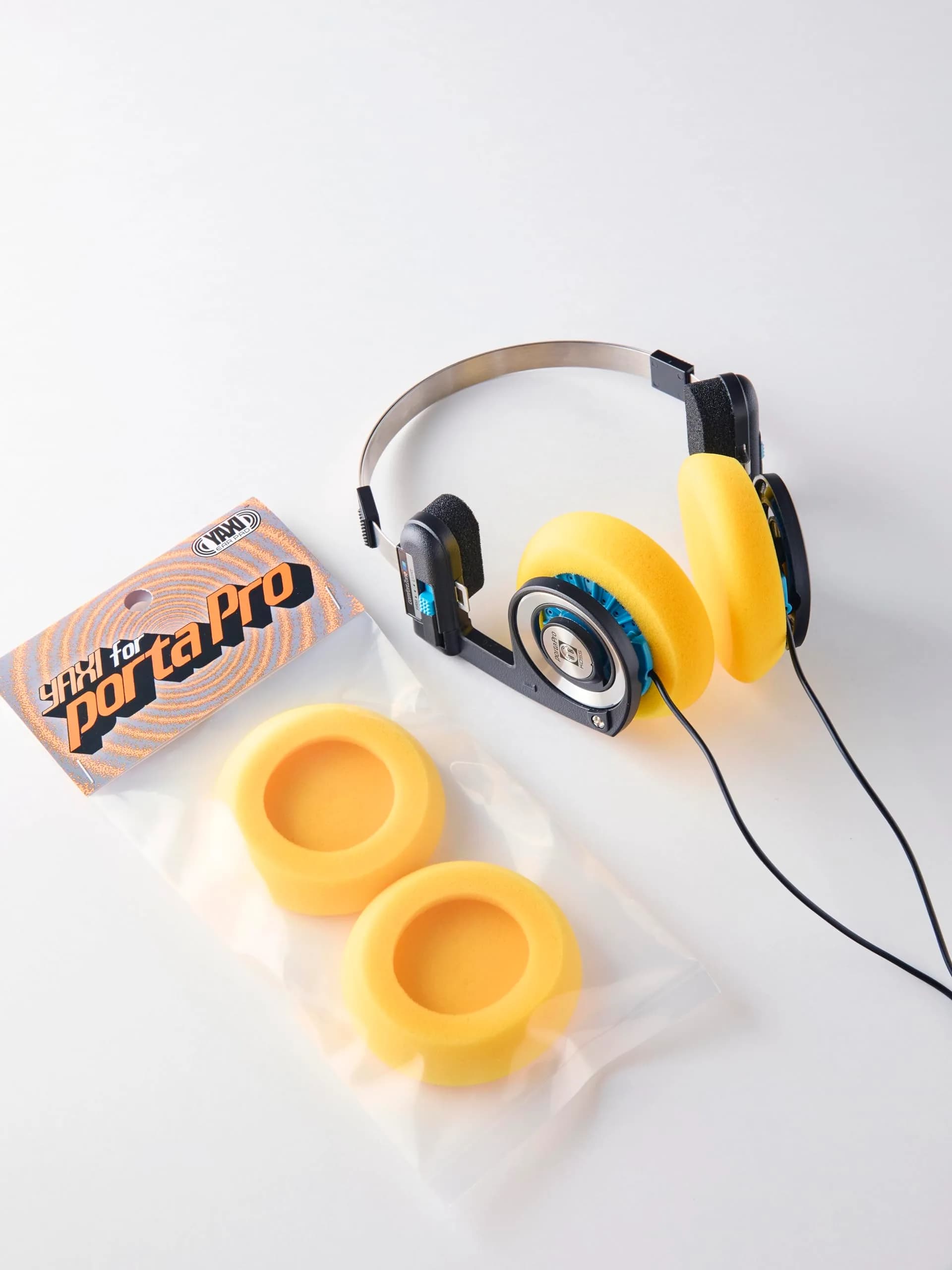 YAXI Yellow Earpads for Koss Porta Pro Headphones | Comfortable Faux Leather Replacements - view 3