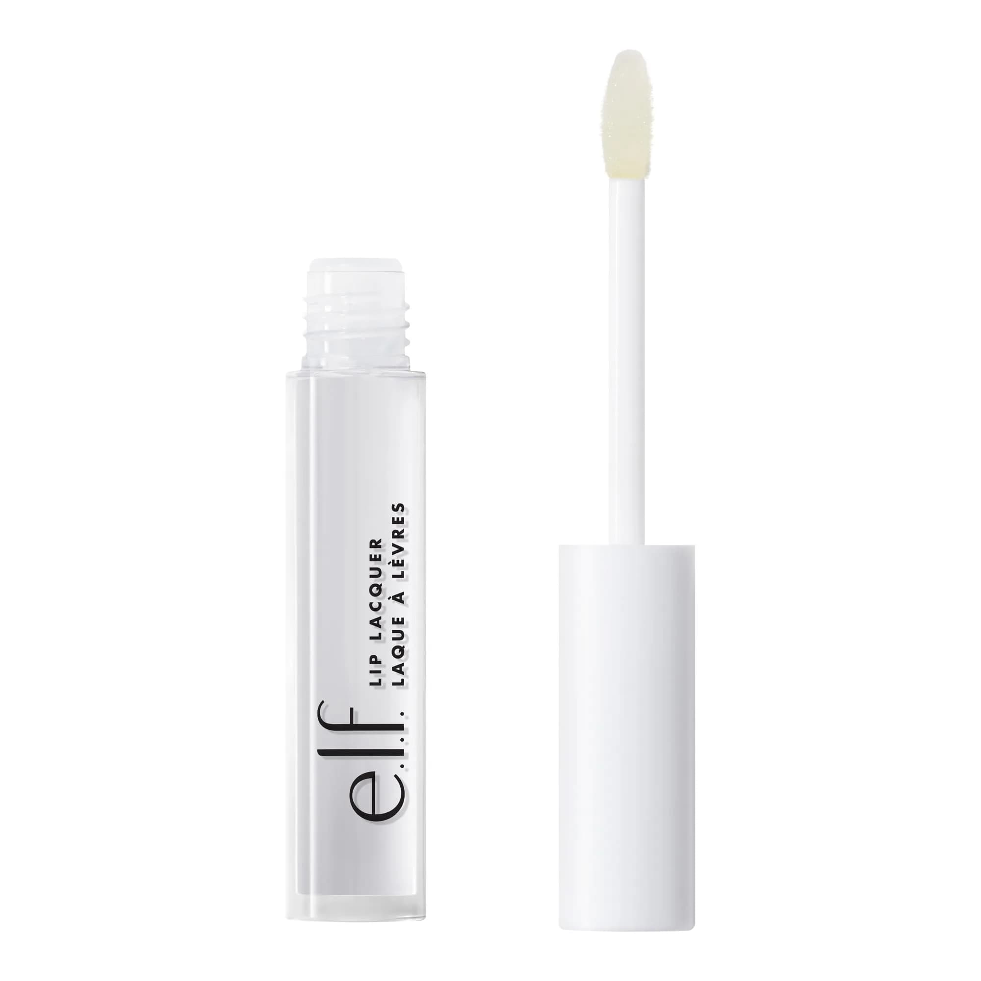 e.l.f. Lip Lacquer, Wild Rose | High-Shine, Non-Sticky, Vegan & Cruelty-Free Lip Gloss — Clear