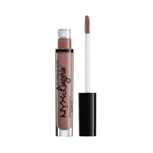 NYX PROFESSIONAL MAKEUP Lip Lingerie Matte Liquid Lipstick - Bustier (Dusty Mauve), 3.4ml thumbnail 1