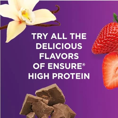 Ensure High Protein Strawberry Nutrition Shake, Ready to Drink, 16g Protein and 27 Vitamins and Minerals, 8 fl oz, 24 Pack thumbnail 6