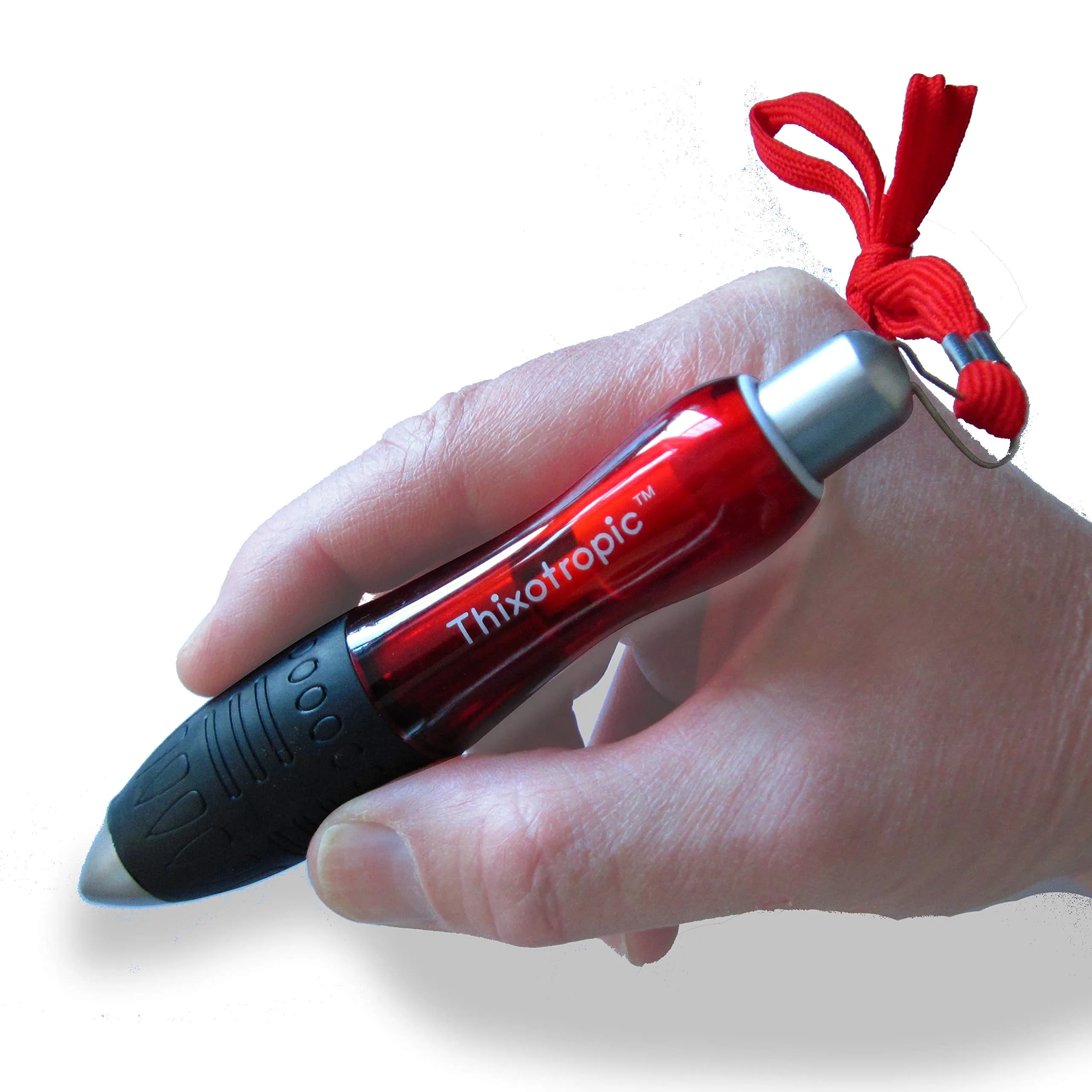 Thixotropic HEAVY Super Big Fat Weighted Pen Twin Pack | 25.4mm (1") Diameter, 99g (3.5oz) Weight — Red
