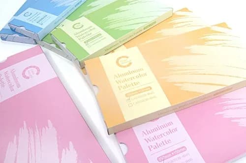 Color Around Aluminum Watercolor Palette 30 Well | Durable, Portable & Easy to Use (11.9"x5.4"x0.8") thumbnail 5