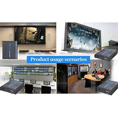 AGPTEK HDMI USB KVM Extender Up to 120m | Supports 1080p & USB Keyboard Mouse thumbnail 8