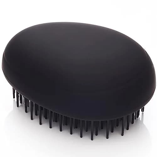 Kent PMB Black Pebble Scalp Massager Shampoo Brush, Travel Size Detangling Brush - Scalp Scrubber for Dandruff and Kids, Hair Brush for Detangler - Shower Hairbrush for Tangles thumbnail 1