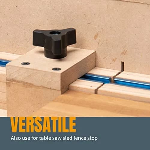 POWERTEC 71068 T Track Knob Kit with 1/4-20 x 1-1/2" Hex Bolts and Washers, Set of 10 | For Woodworking Jigs and Fixtures thumbnail 5