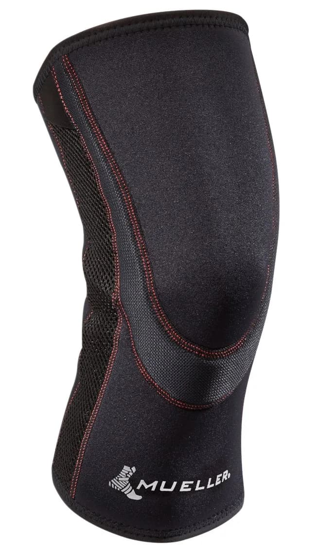 MUELLER Sports Medicine Breathable Closed Patella Knee Sleeve | Effective Knee Pain Relief Support for Arthritis & Sprains, Black, 5X-Large