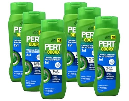 Pert 2 IN 1 Shampoo and Conditioner 13.5 Fl Oz Pack of 6 | Anti-Dandruff, Classic Clean thumbnail 1