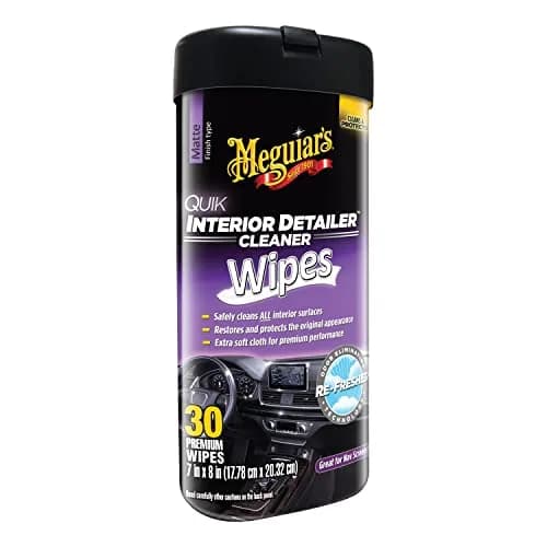 Meguiar's Quik Interior Detailer Wipes 30 Count | Cleans and Protects All Interior Surfaces with UV Protection thumbnail 1