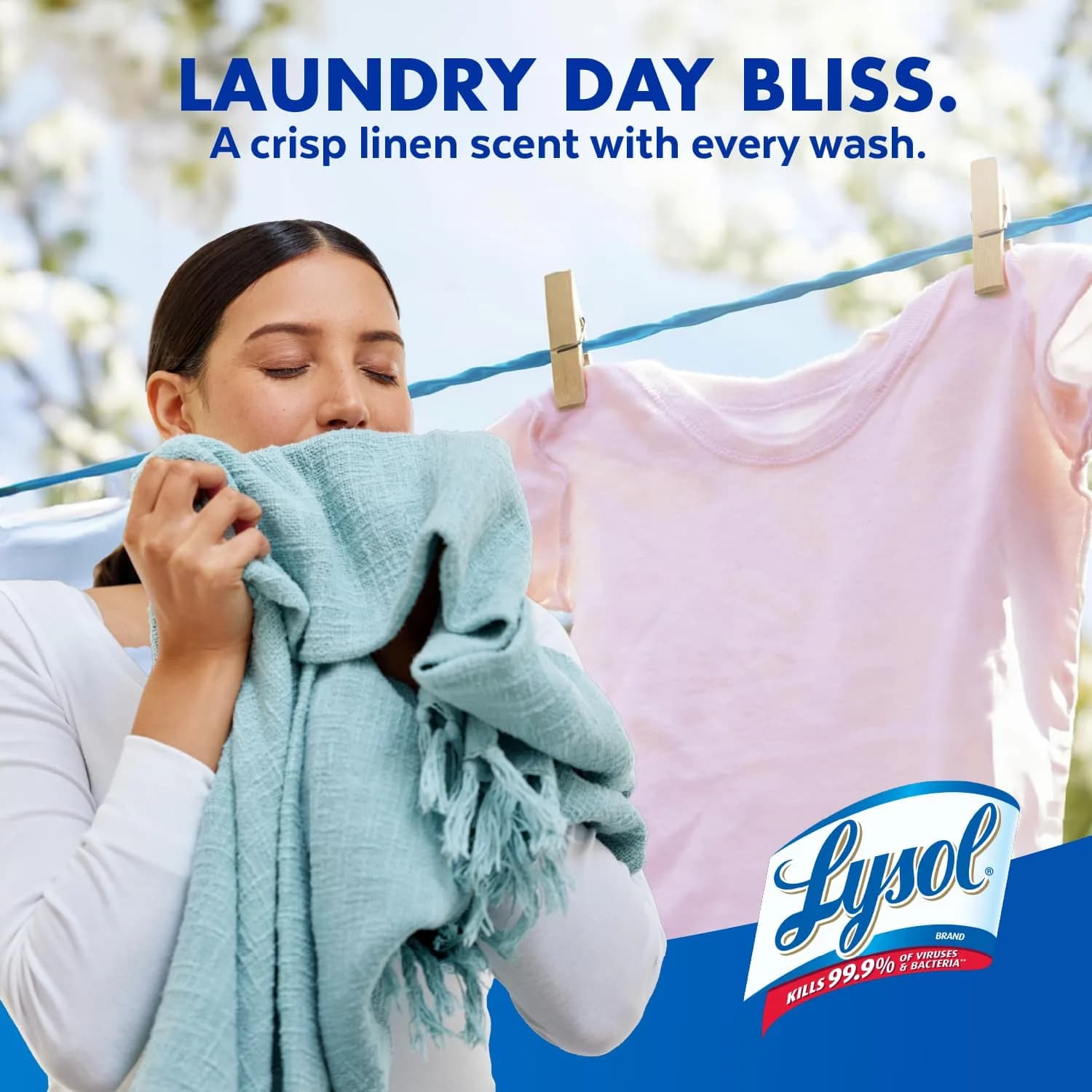 Lysol Laundry Sanitizer Additive Crisp Linen 2660ml (90 Fl Oz) | Kills 99.9% Bacteria - view 6