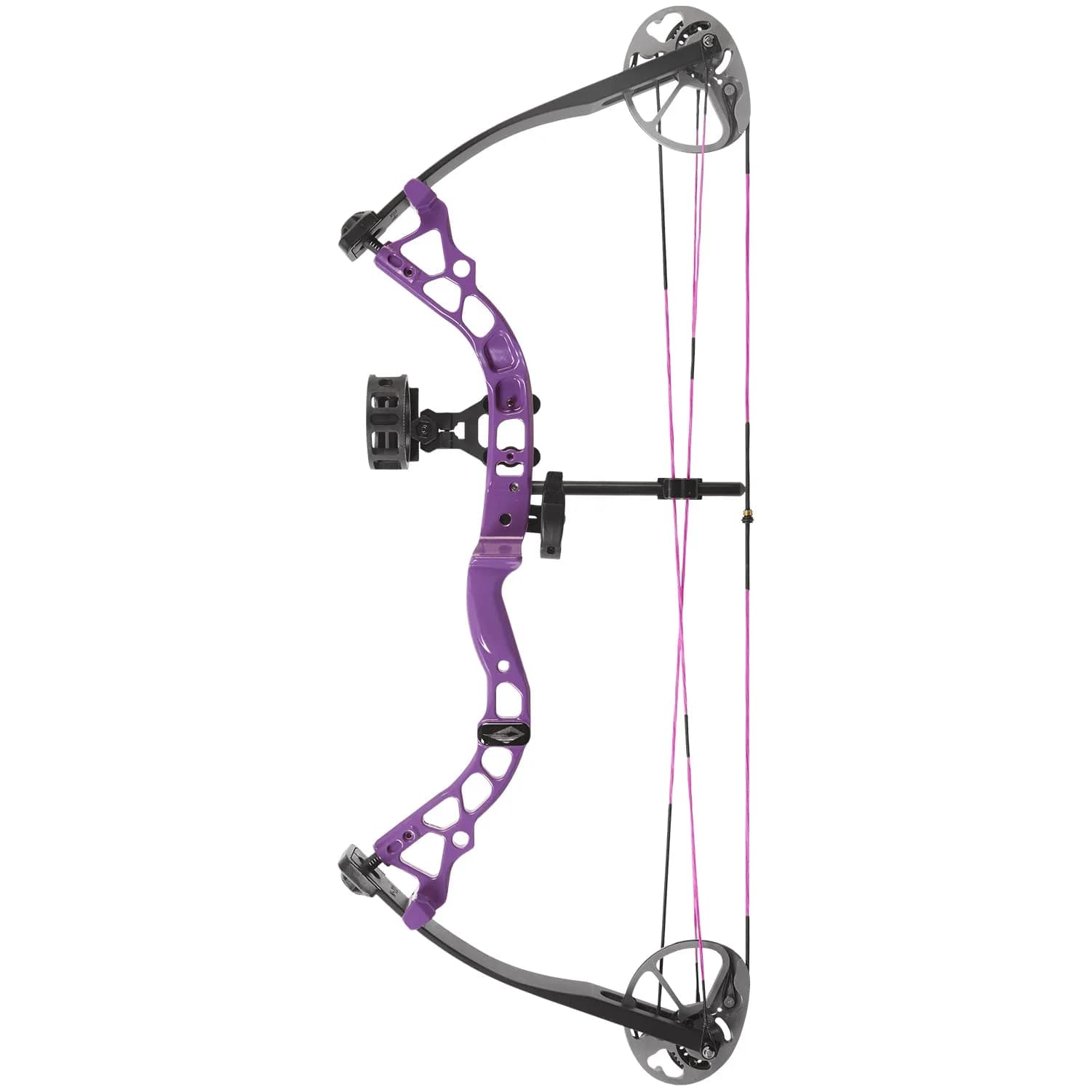 Diamond Archery Youth Atomic Bow Fully Adjustable 12"-24" | Durable Compound Bow for Beginners — Purple