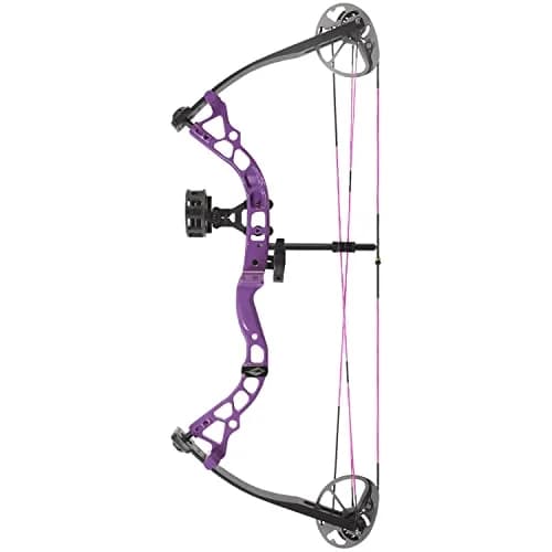 Diamond Archery Youth Atomic Bow Fully Adjustable 12-24" | 6-29 LBS Draw, 191 FPS, Left Hand, Black thumbnail 1