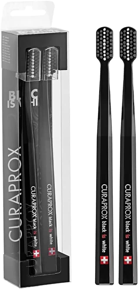 Curaprox Black Toothbrush Duo, 2-Pack | Ultra Soft Bristles for Sensitive Gums thumbnail 7