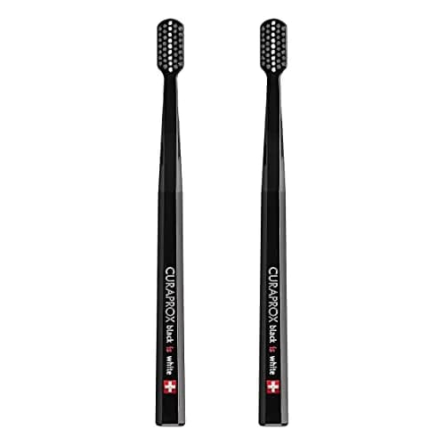 Curaprox Black Toothbrush Duo, 2-Pack | Ultra Soft Bristles for Sensitive Gums thumbnail 1