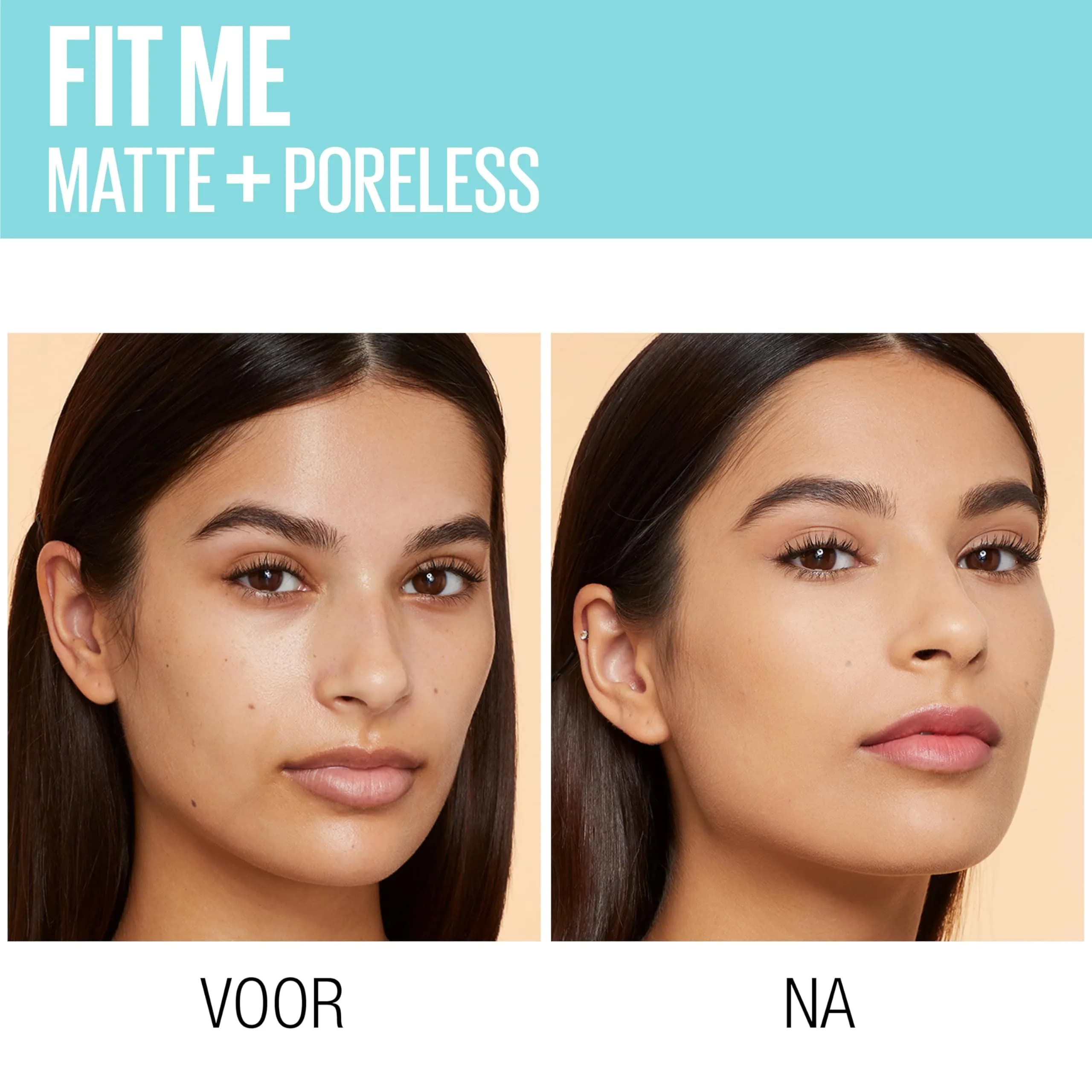 Maybelline Fit Me Matte + Poreless Foundation, 122 Creamy Beige, 30ml | Oil-Free, Pore Minimizing - view 3