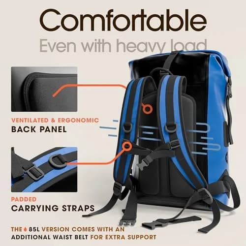 Earth Pak Waterproof Dry Bag Backpack 35L | Kayaking, Boating & Fishing Gear thumbnail 7