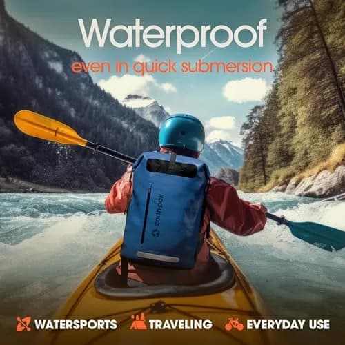 Earth Pak Waterproof Dry Bag Backpack 35L | Kayaking, Boating & Fishing Gear thumbnail 3