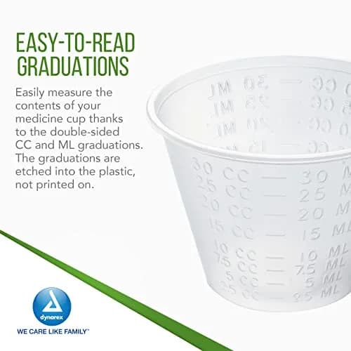 VersaPro 1 oz Medicine Cups 30ml (1 Fl Oz) | Accurate CC and ML Graduation, Pack of 100 thumbnail 3